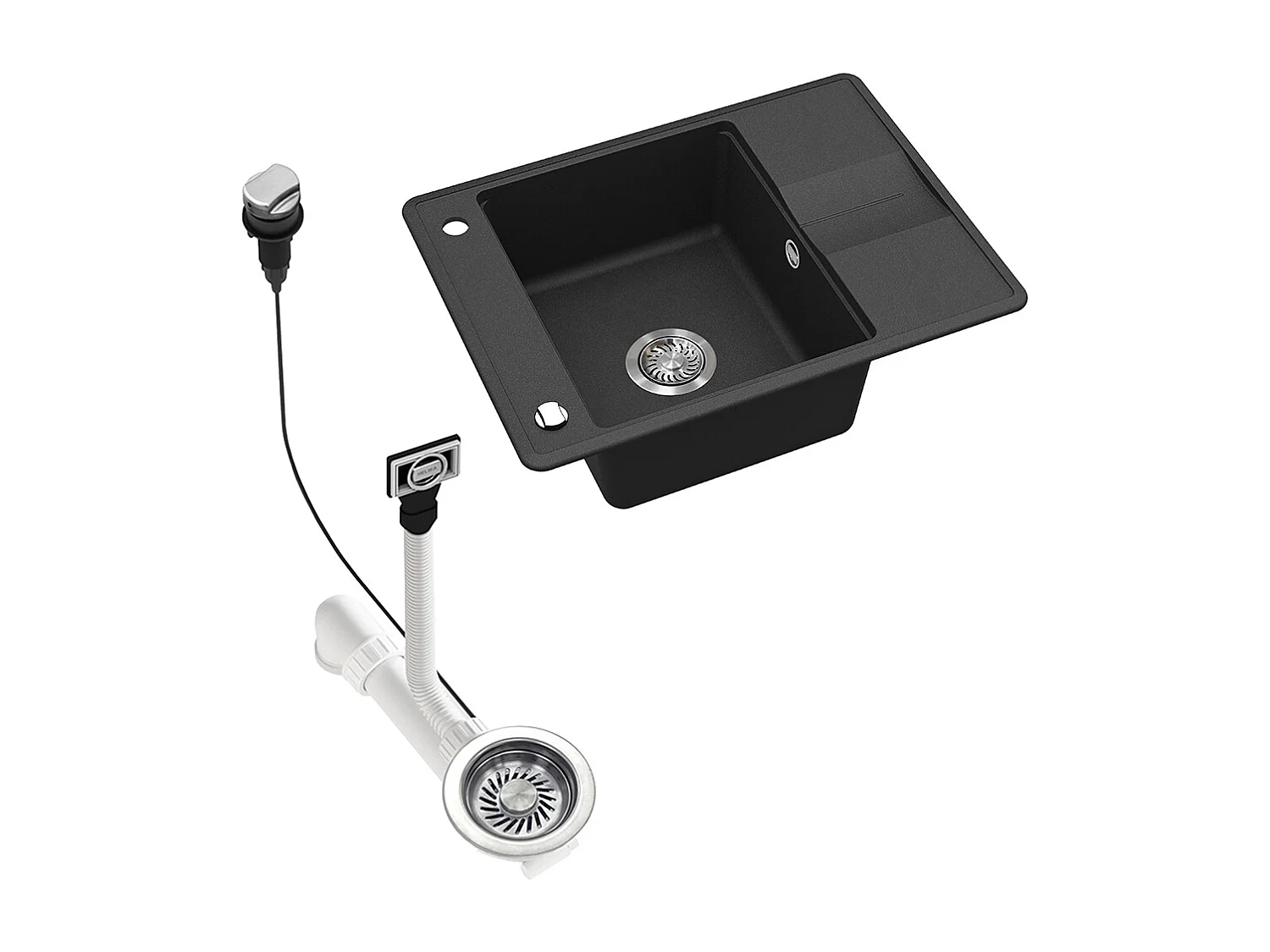 Evier noir 67x50x20 osaka