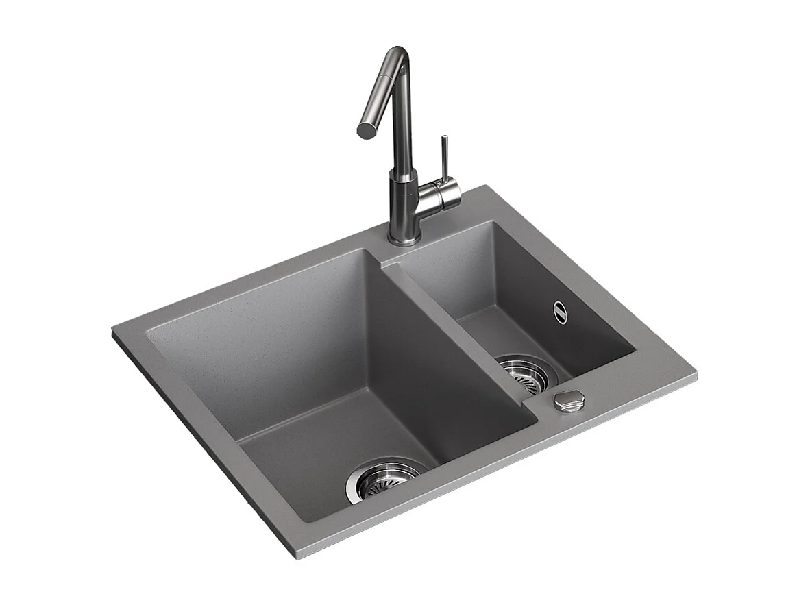 Spülbecken grau 58x50x28 prag