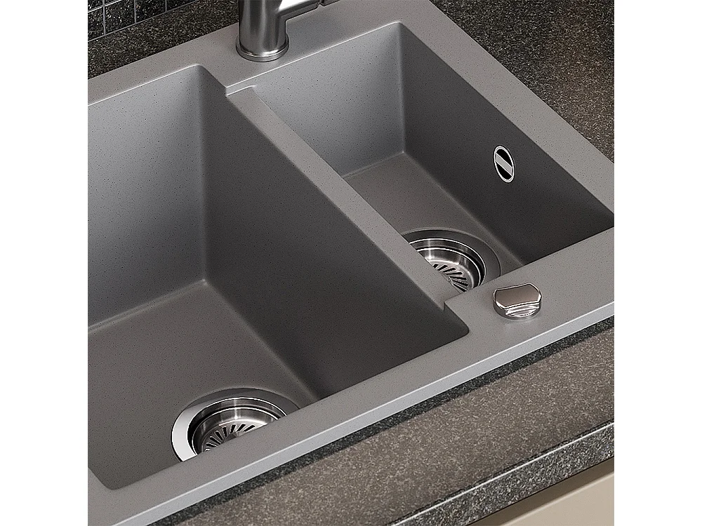 Evier gris 58x50x28 prag