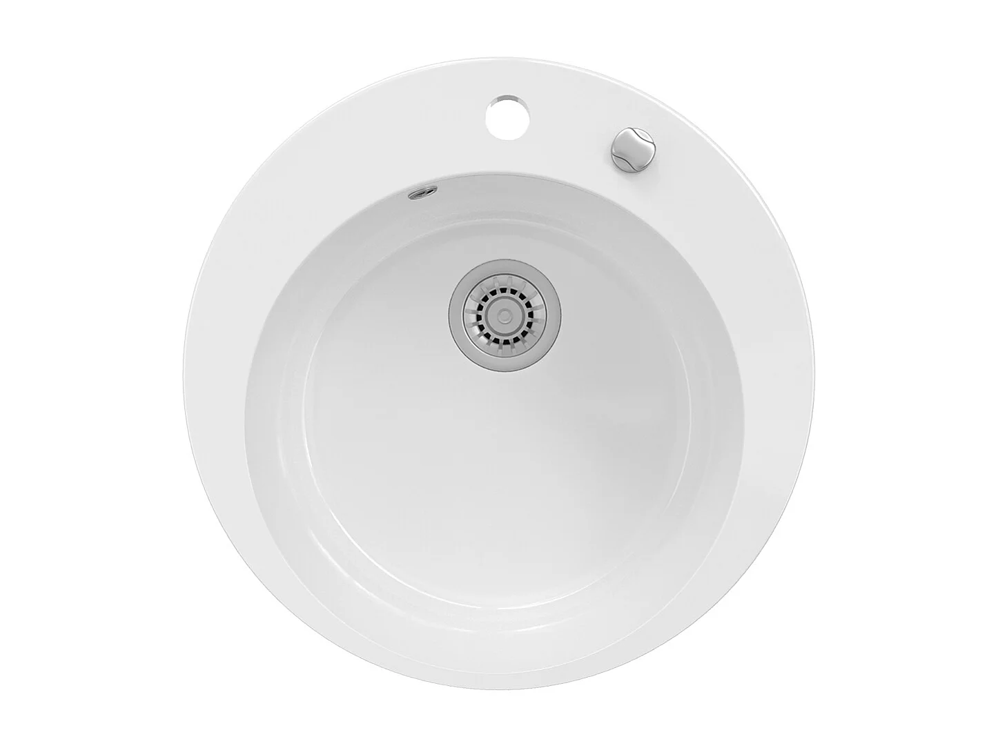 Évier blanc 50.5x50.5x19 valencia