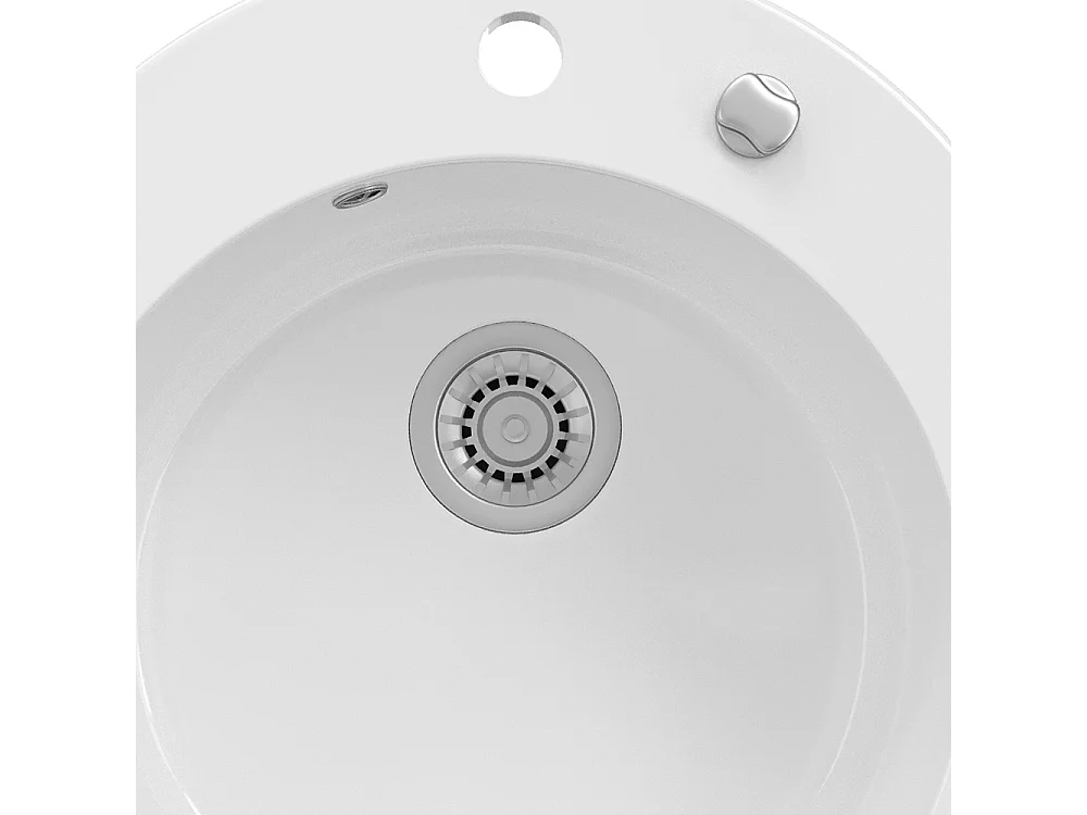 Évier blanc 50.5x50.5x19 valencia