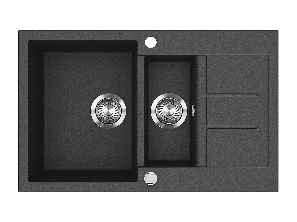 Evier noir 80x50x20 seattle