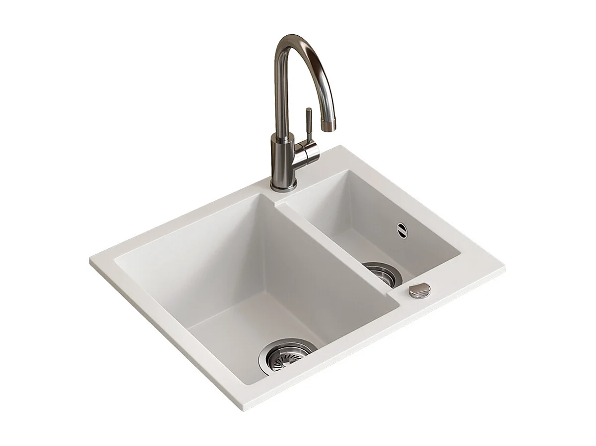 Spülbecken weiß 58x50x28 prag