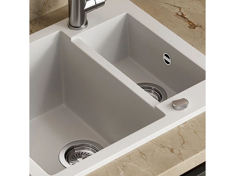 Evier blanc 58x50x28 prag