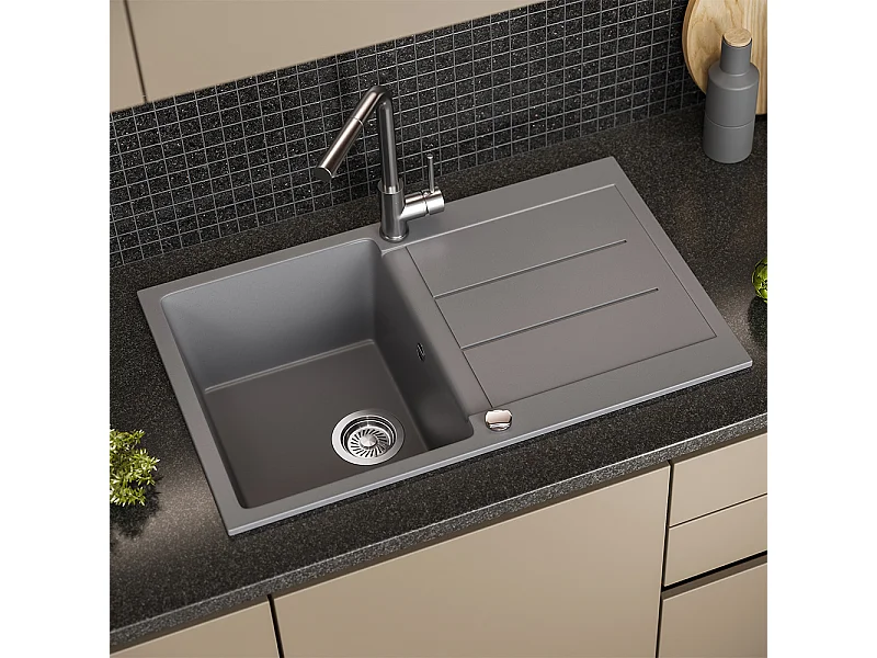 Zlewozmywak szary 78x50x20 kapstadt