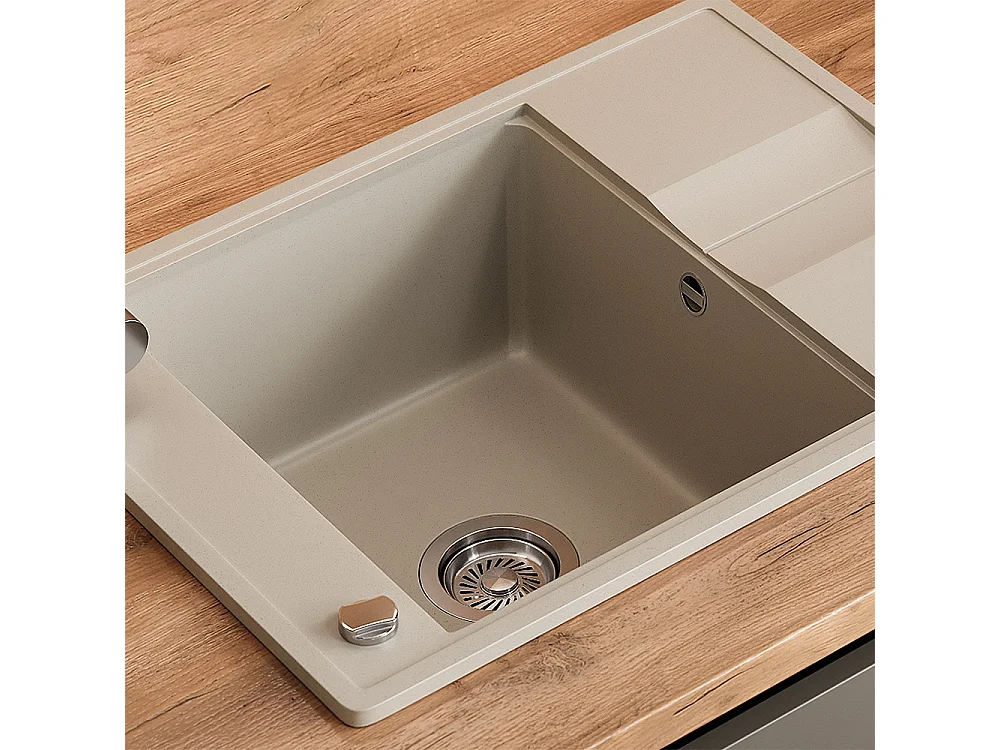 Spülbecken beige 67x50x20 osaka