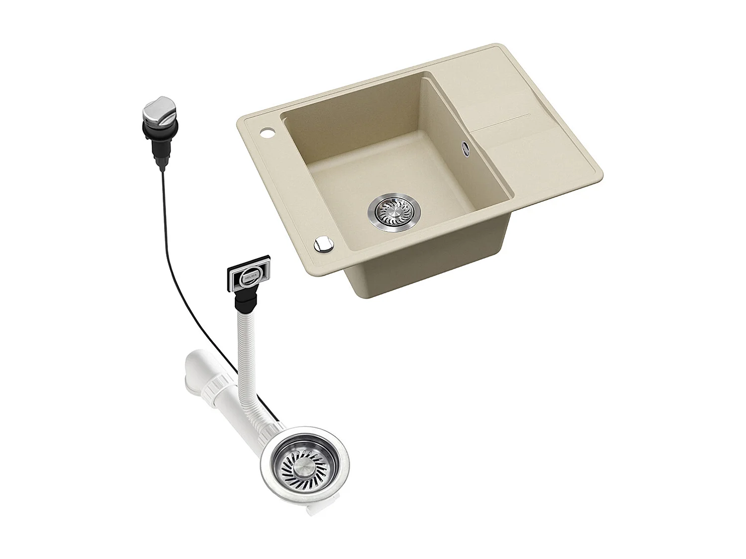 Evier beige 67x50x20 osaka