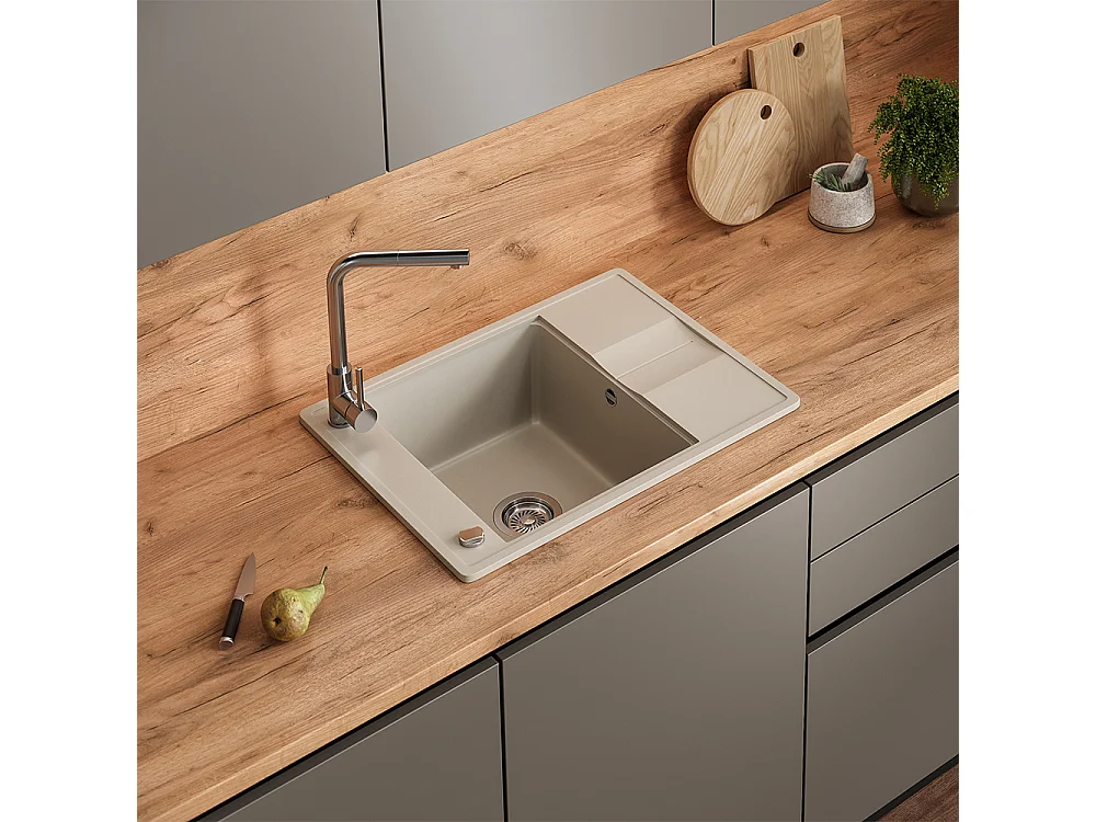 Evier beige 67x50x20 osaka