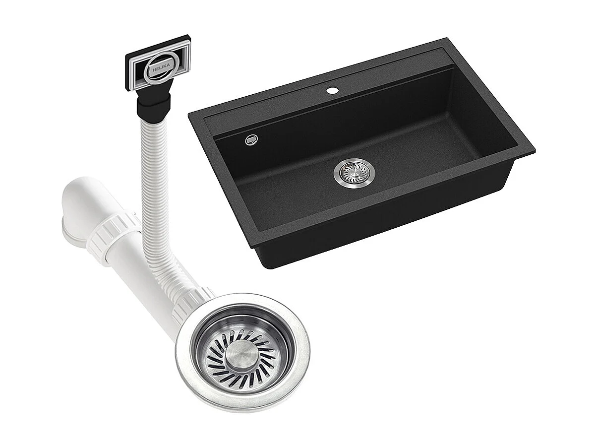 Evier noir 80x51x20 sydney