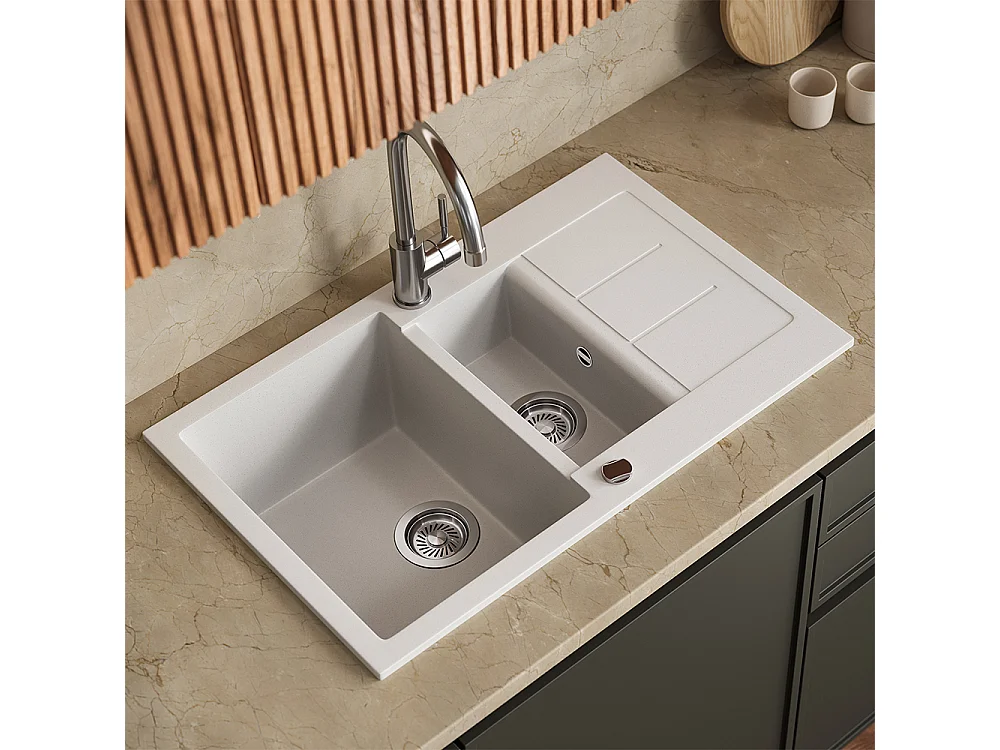 Evier blanc 80x50x20 seattle