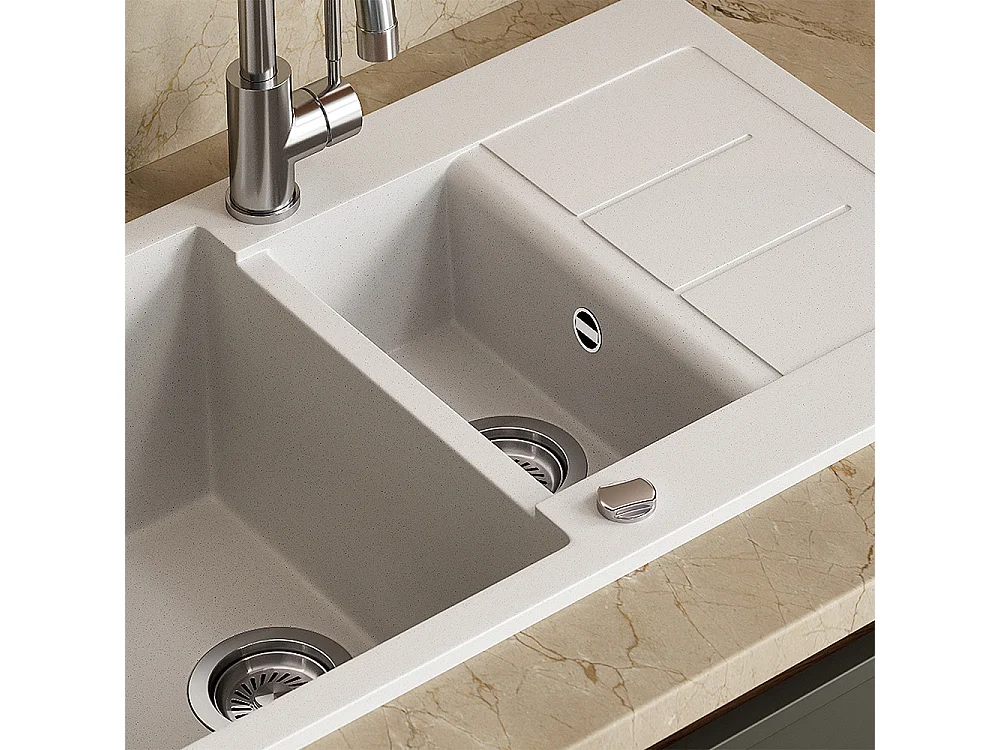 Evier blanc 80x50x20 seattle