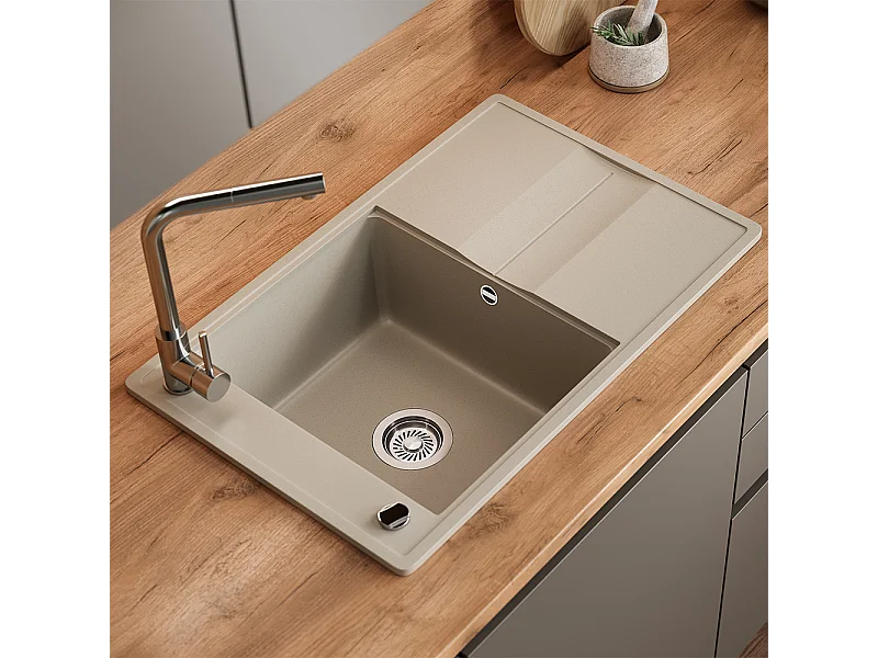 Spülbecken beige 78x50x20 kyoto