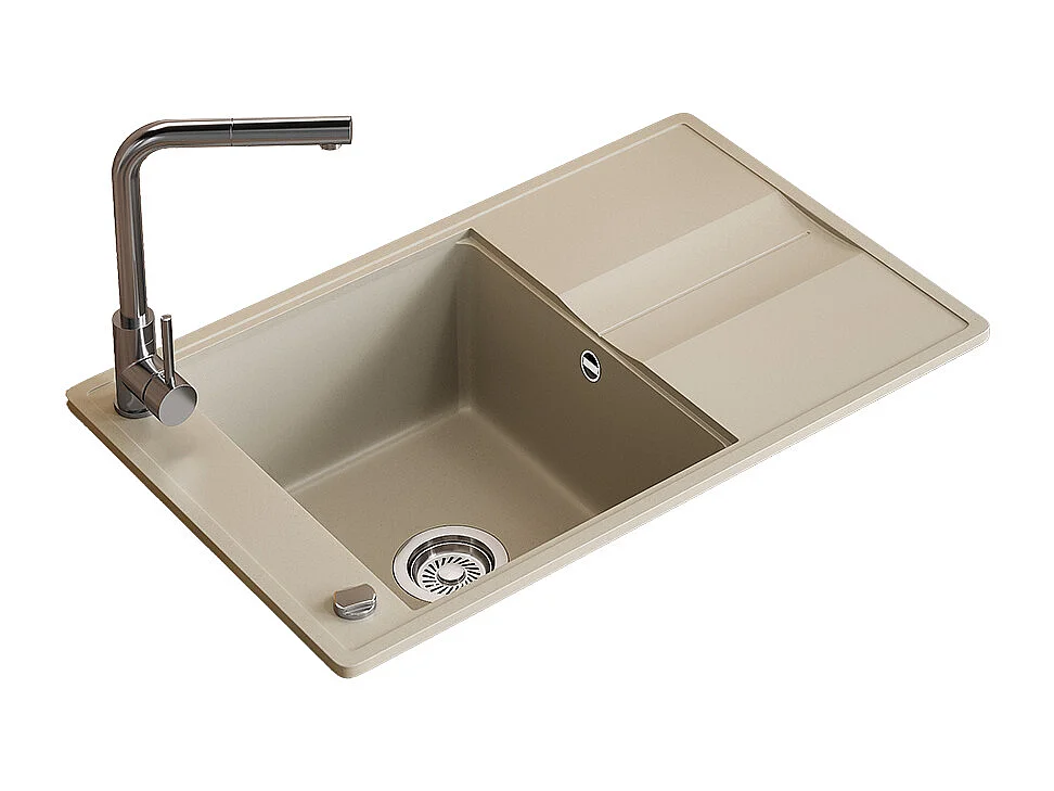 Spülbecken beige 78x50x20 kyoto