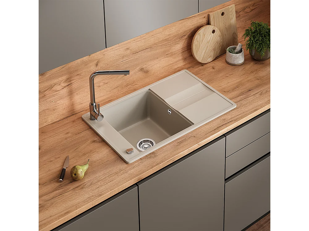 Spülbecken beige 78x50x20 kyoto