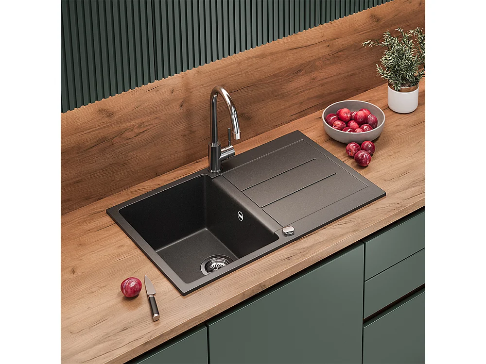 Spülbecken schwarz 78x50x20 kapstadt