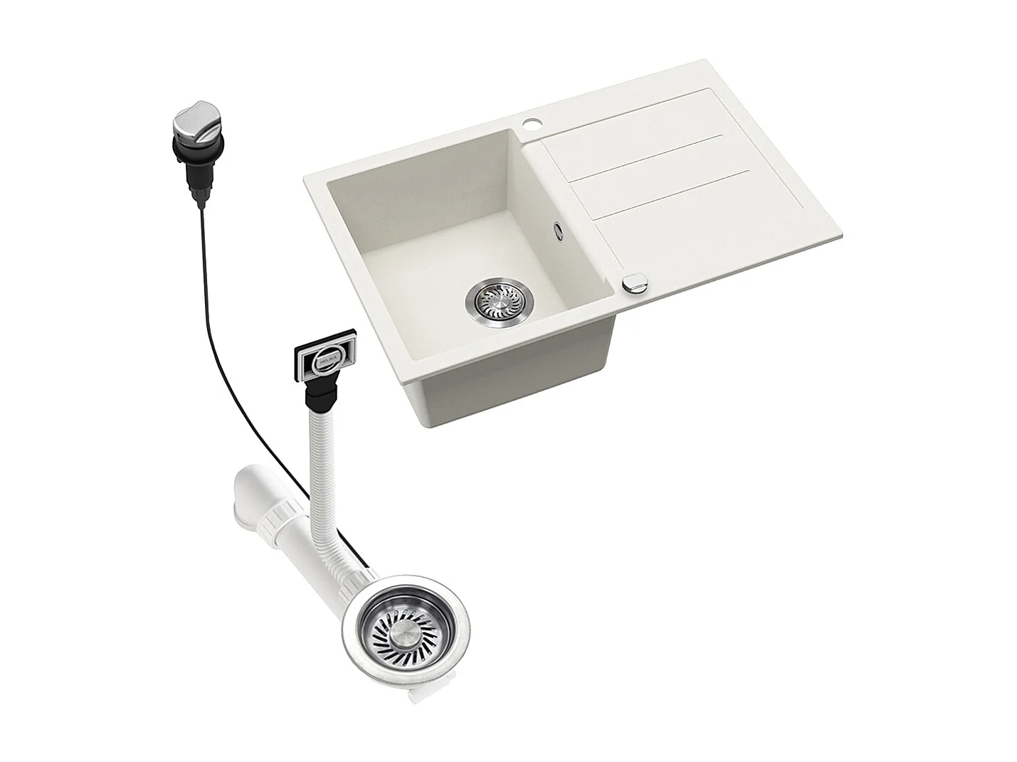 Spülbecken weiß 78x50x20 kapstadt