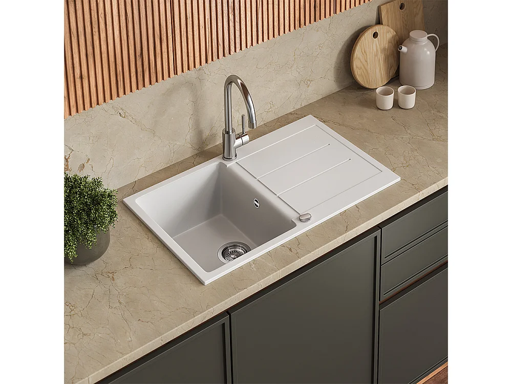 Evier blanc 78x50x20 kapstadt