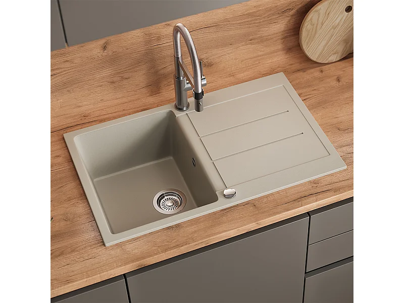 Spülbecken beige 78x50x20 kapstadt