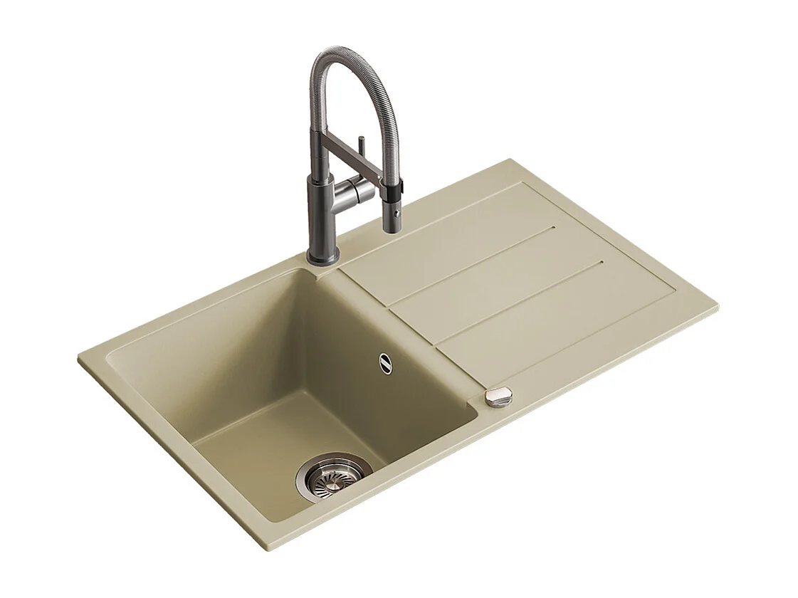 Spülbecken beige 78x50x20 kapstadt