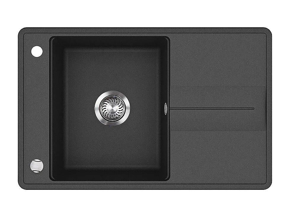 Spülbecken schwarz 78x50x20 kyoto