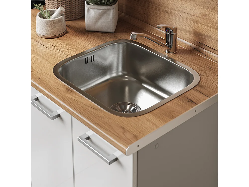 Spülbecken stahl 39x44x19.5 flova