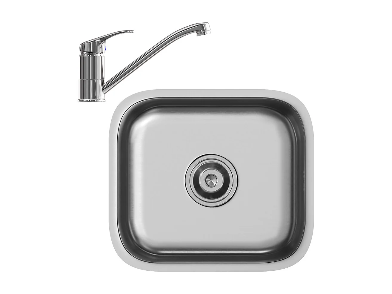 Spülbecken stahl 39x44x19.5 flova