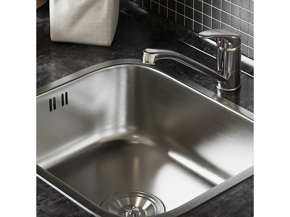 Évier acier 39x44x19.5 flova