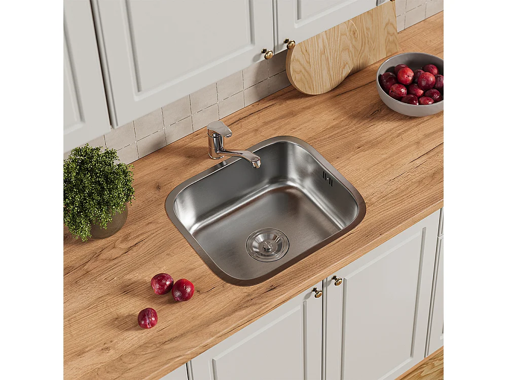 Évier acier 39x44x19.5 flova