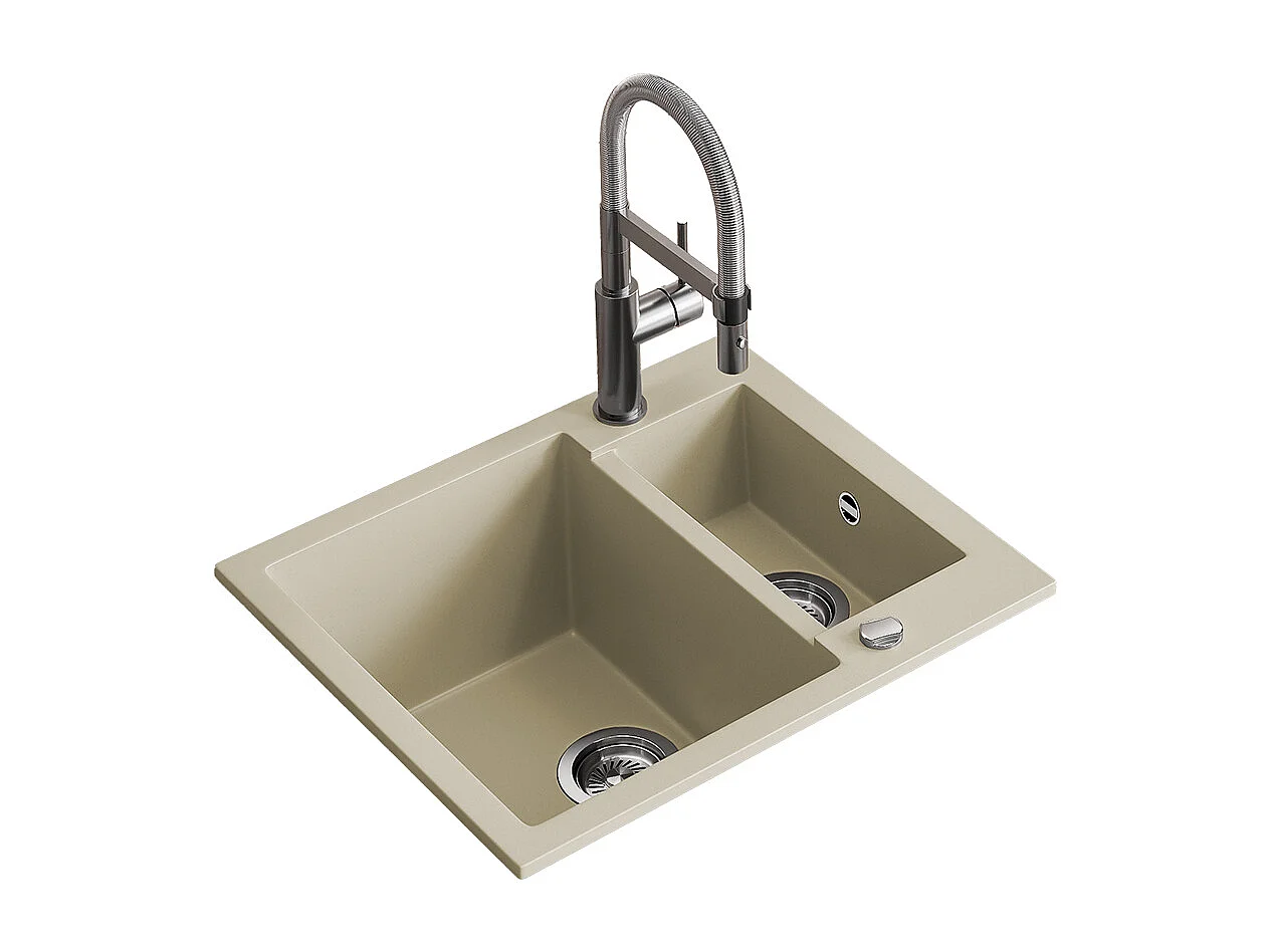 Spülbecken beige 58x50x28 prag