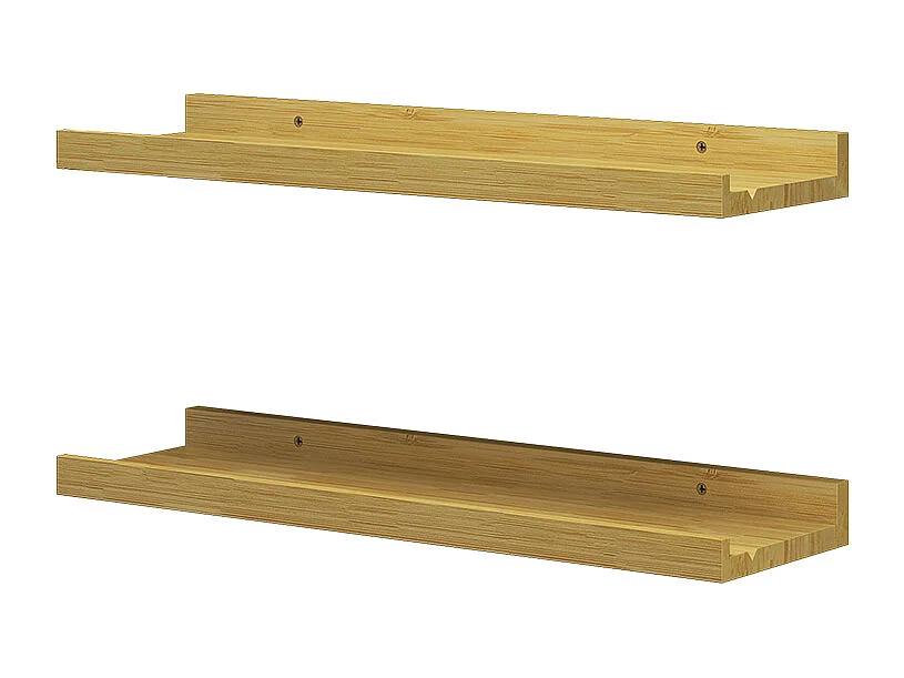 Estantería de pared madera natural 50x15x4 linus