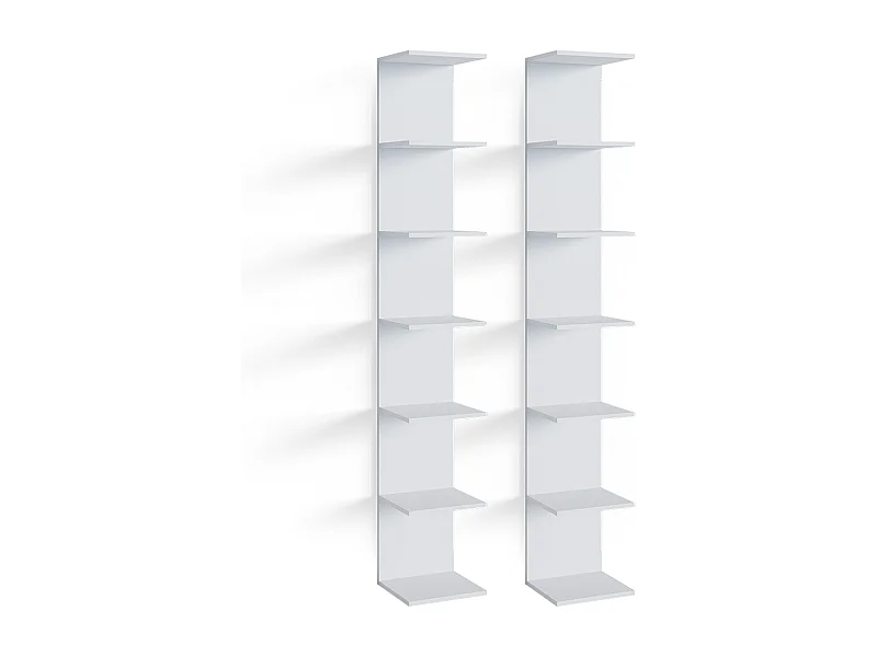 Wandregal weiß 30x28x190 paolo