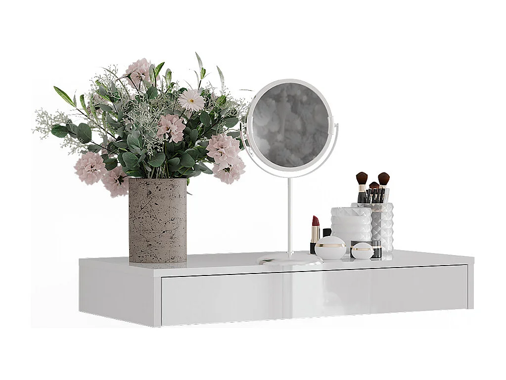 Etagère blanc/blanc brillant 81.4x40.1x12 sherry