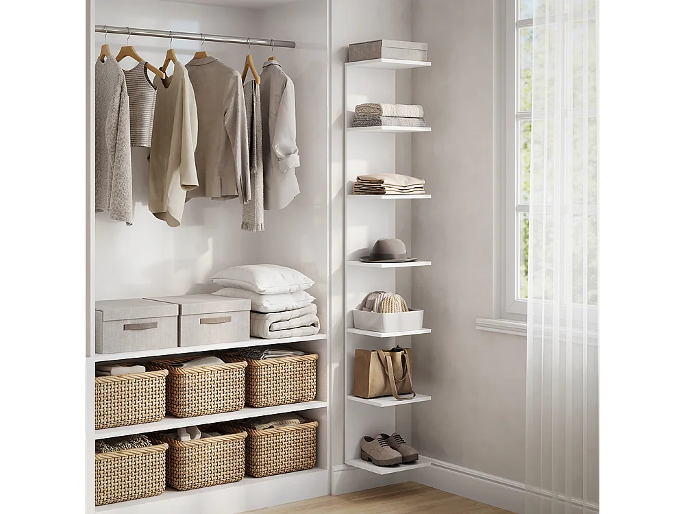 Étagère blanc 30x28x190 paolo