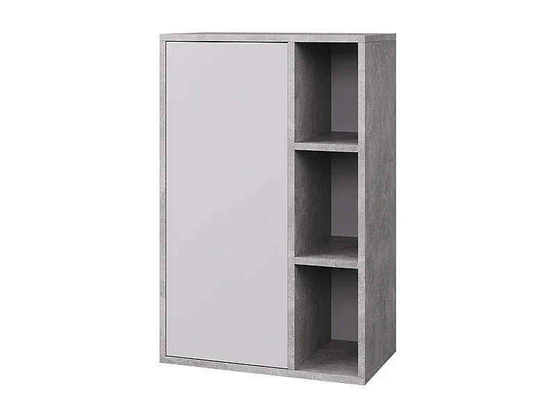 Etagère béton/blanc 50.1x28.3x78.4 berno