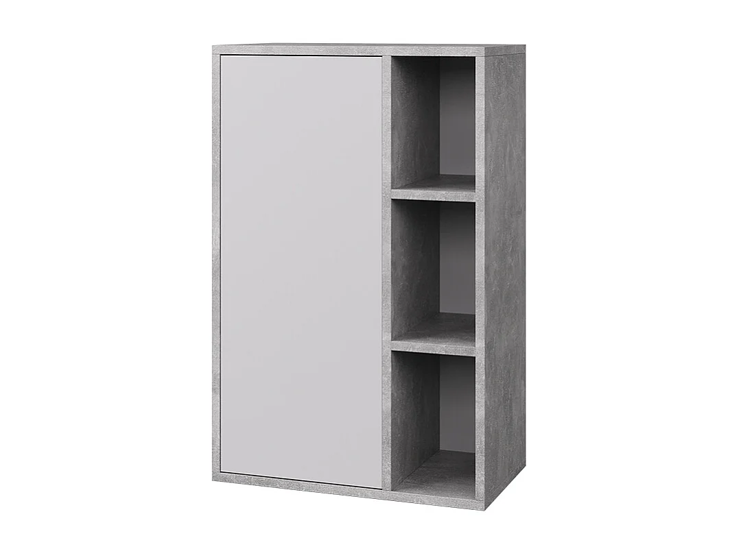 Etagère béton/blanc 50.1x28.3x78.4 berno