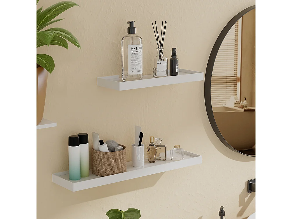 Estante de pared blanco 60x15x3 erni