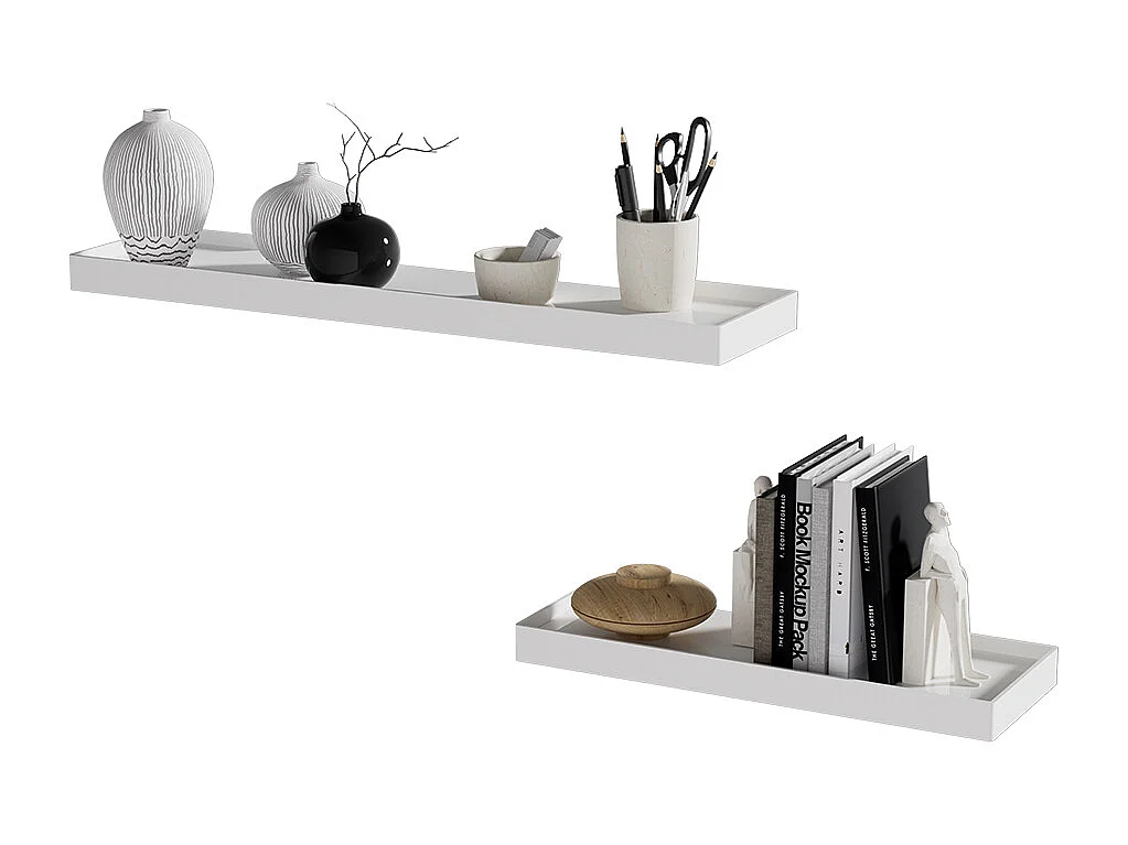 Estante de pared blanco 60x15x3 erni