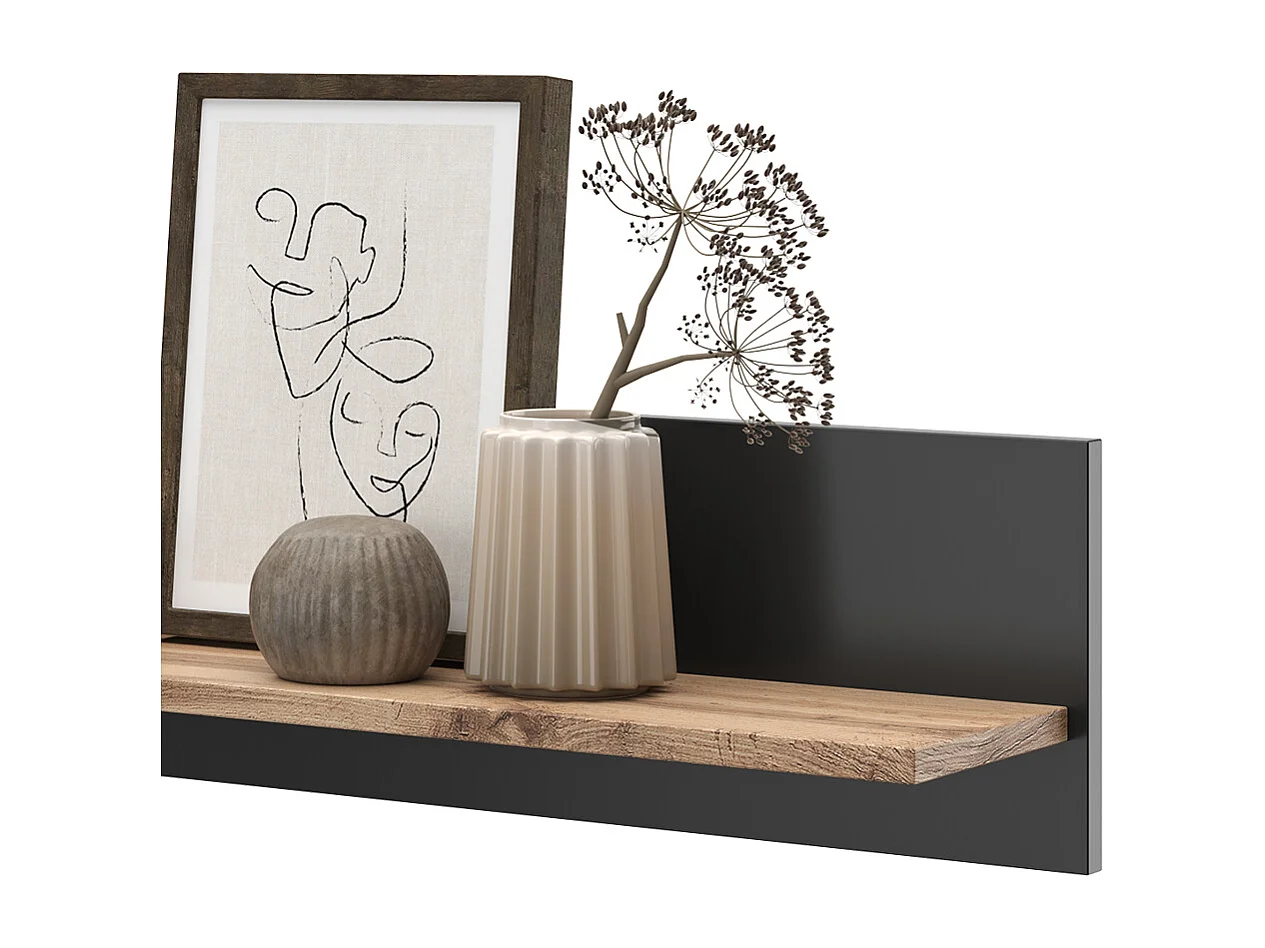 Étagère chêne wotan 100x17.2x20 amber