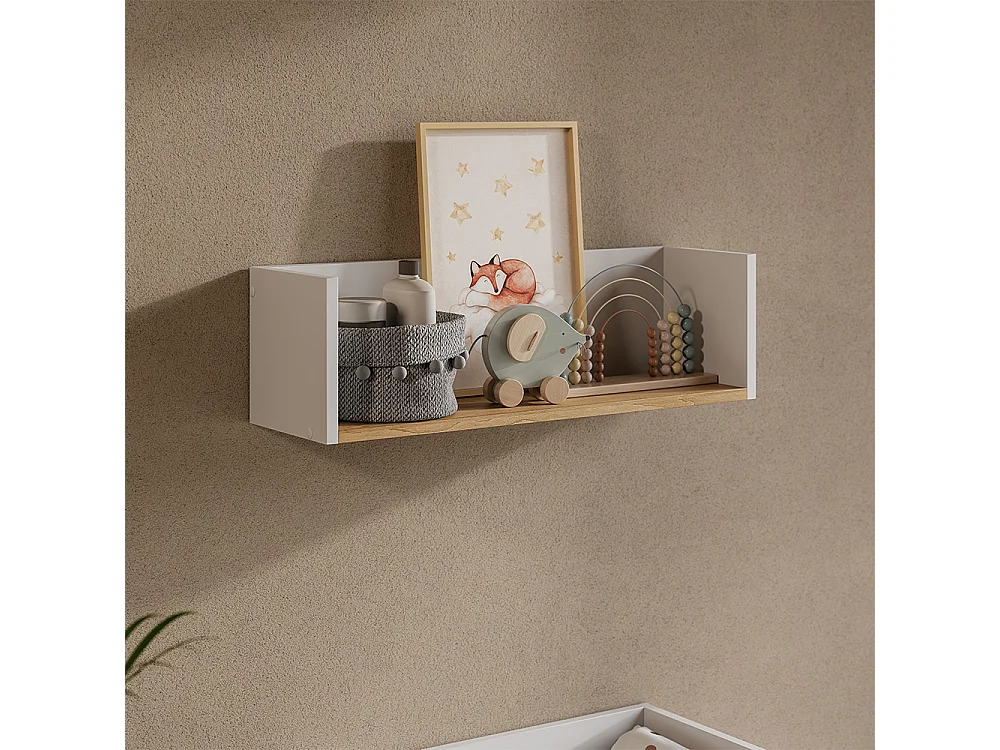 Etagère blanc/artisan 67.8x20x20 viktor