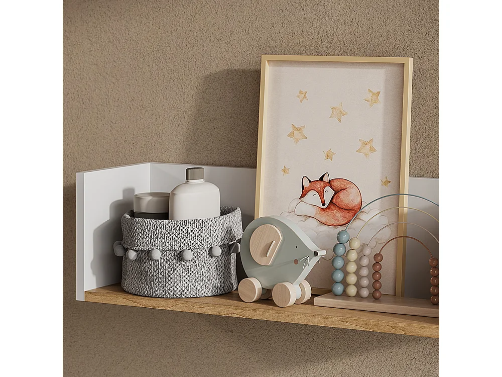 Etagère blanc/artisan 67.8x20x20 viktor