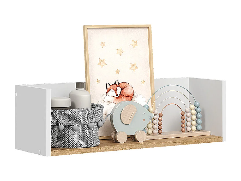 Etagère blanc/artisan 67.8x20x20 viktor