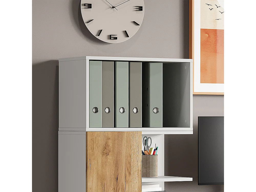 Étagère murale blanc 60x30x36 tomy