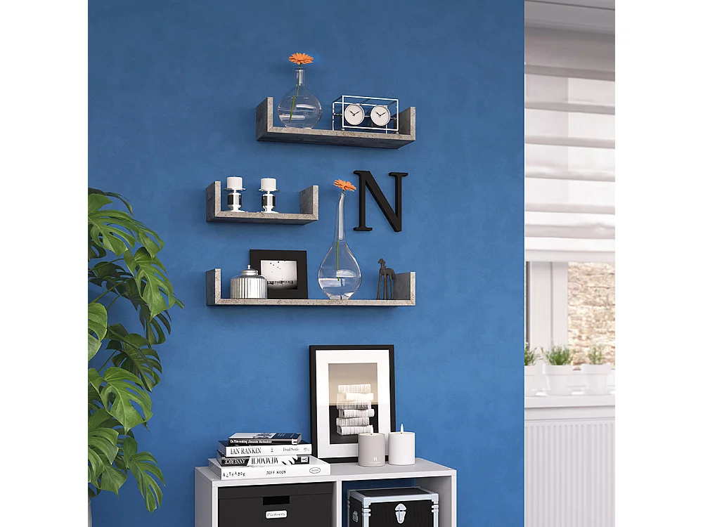 Étagère béton 60x15x10