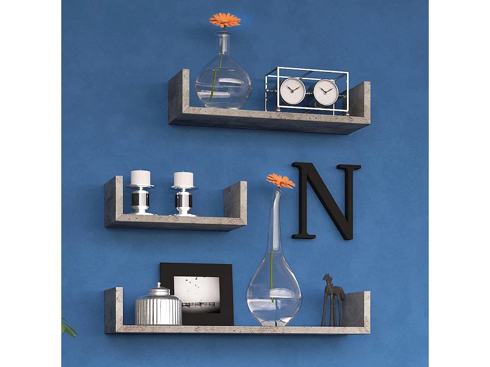 Étagère béton 60x15x10