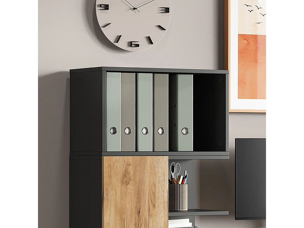 Étagère murale anthracite 60x30x36 tomy