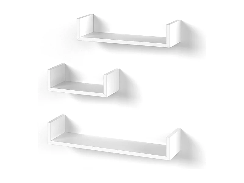 Étagère blanc 60x15x10