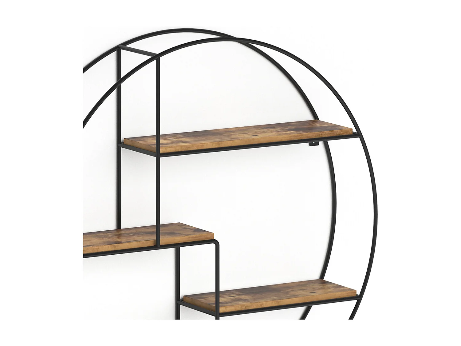 Étagère bois antique 55x11x55 fyrk