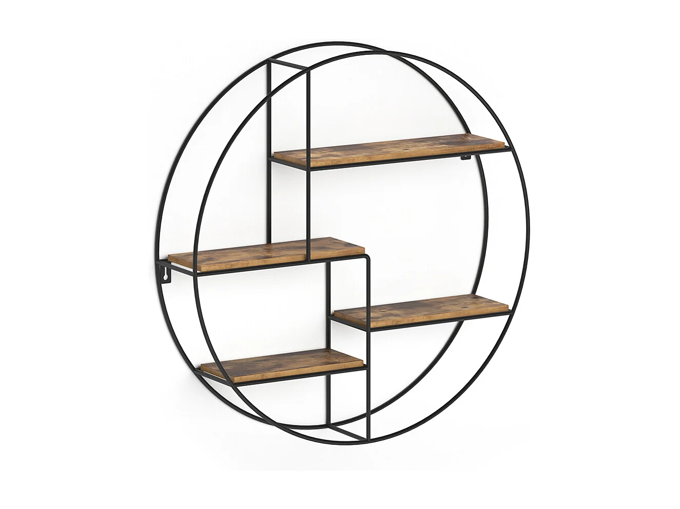 Libreria da parete legno antico 55x11x55 fyrk