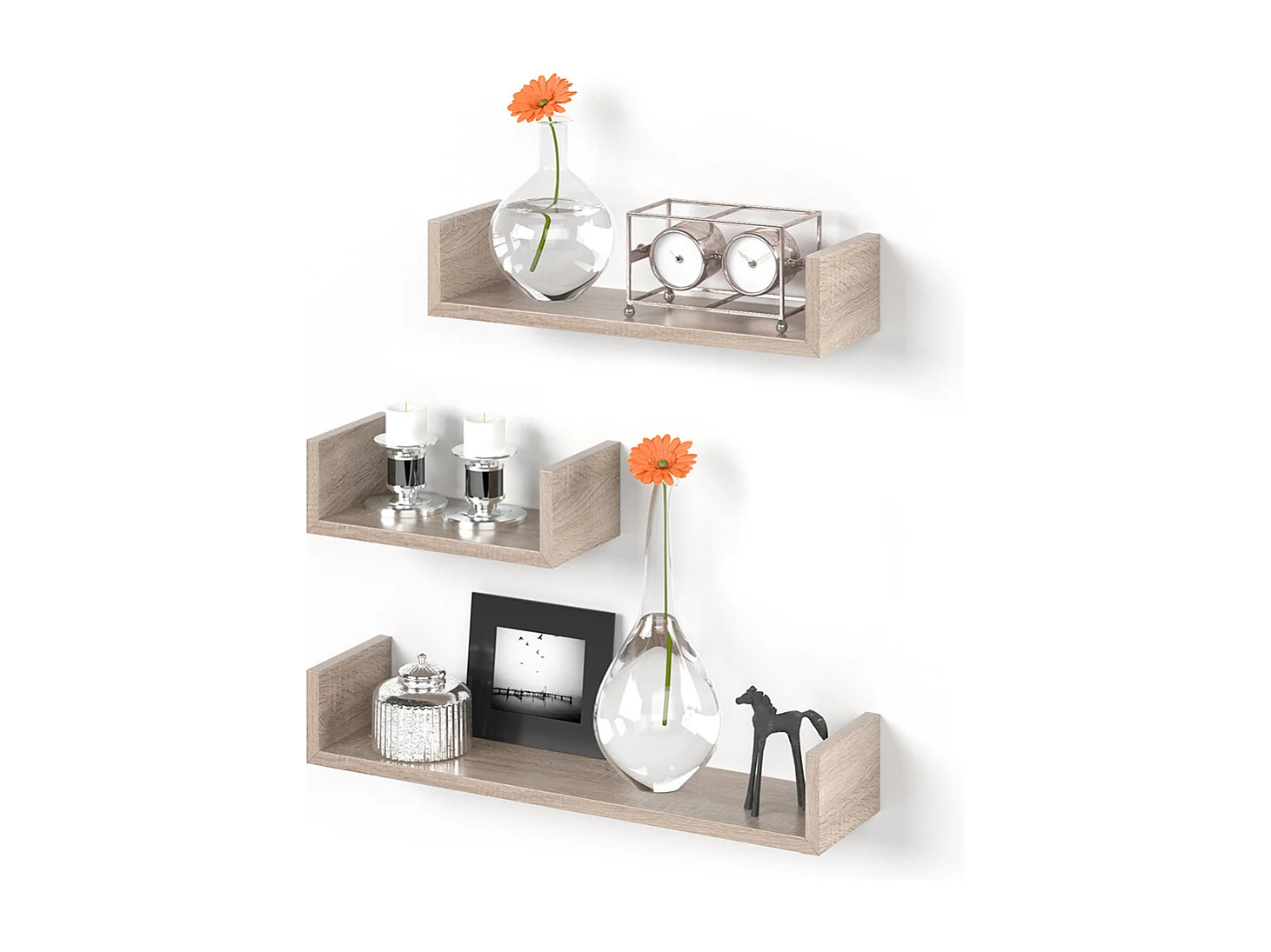 Étagère murale sonoma 60x15x10