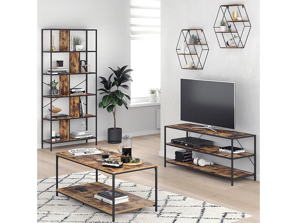 Étagère bois antique 51x11x52 fyrk